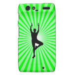 Vrksasana Pose; Neon Green Droid RAZR Cover