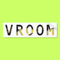 Vroom Bumper sticker bumper stickers