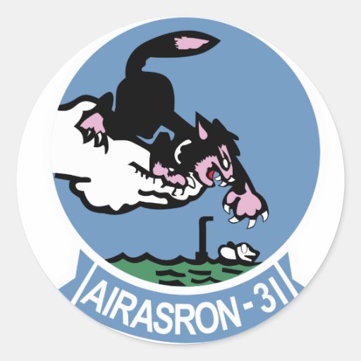 VS-31 Topcats Round Sticker