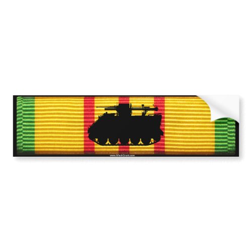 VSM Ribbon with M113 Recoilless Rifle Track Sticke zazzle_bumpersticker