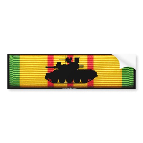 VSM Ribbon with M551 Sheridan Sticker zazzle_bumpersticker