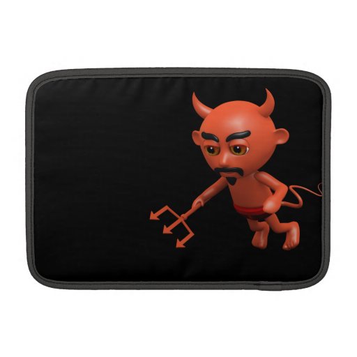 Vuelo travieso del diablo 3d (editable) fundas para macbook air