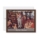 Vulcan (Hephaestus) And Aeolus By Piero Di Cosimo Custom Invites