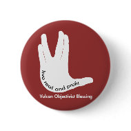 Vulcan Objectivist Button button