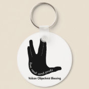 Vulcan Objectivist Keychain