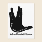Vulcan Objectivist Postcard