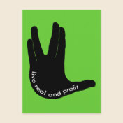 Vulcan Objectivist Postcard
