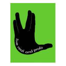 Vulcan Objectivist Postcard