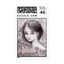 Vulnerable Girl (medium) postage