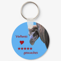 Vulture Geocaching Keychain