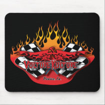 Vulture Kulture® Logo Mousepad -Flames & Flags