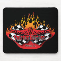 Vulture Kulture® Logo Mousepad -Flames & Flags