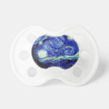 vVan Gogh Starry Night Fine Art Pacifiers