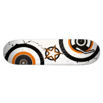 Vynil Star Skateboard White - 2 by deejaytshirt Vynil Star Skateboard White - 2