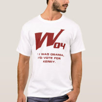 w04 - Osama would vote for kerry t-shirts by daverujr w04 - Osama would vote for kerry t-shirts