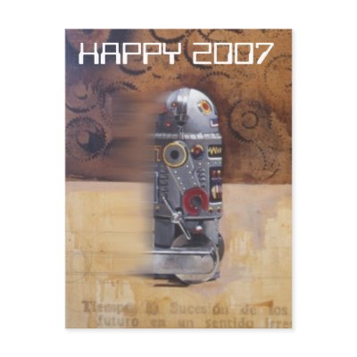 w4, HAPPY 2007 Postcard by HectorFernandez