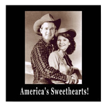 W and Laura Americas Sweethearts posters