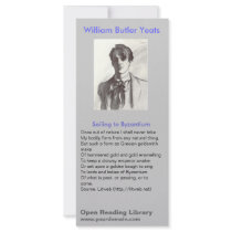W. B. Yeats Rack Card