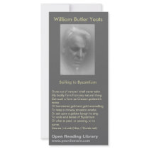 W. B. Yeats Rack Card Design