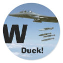 W, Duck! sticker