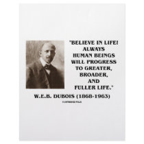 W.E.B. Du Bois Believe In Life Always Progress letterhead