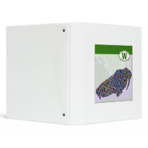 W is for Walrus Vinyl Binder