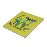 W is for Warbler Tile