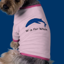W is for Whale pet clothing