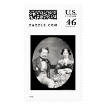 W. & Mary Field Daguerreotype 1858 Stamp