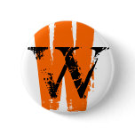W monogram pin