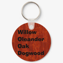 W.O.O.D keychains