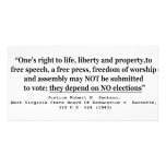 W Virginia Board Of Ed. v Barnett 319 US 624 1943 Picture Card