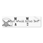 W.W.A.D. What Would Anton Do?(Black Printing) Bumper Sticker