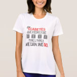 W Wicking T-Shirt-DFW Diabetes/Exercise t-shirts