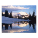 WA, Mt. Rainier NP, Mt. Rainier and clouds photoenlargement