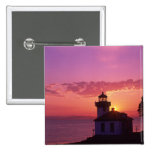 WA, San Juan Island, Lime Kiln Lighthouse, 1919, 2 Pinback Buttons