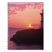 WA, San Juan Island, Lime Kiln Lighthouse, 1919, Spiral Note Books