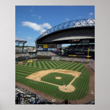 WA, Seattle, Safeco Field, Mariners baseball Print