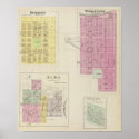 Wabaunsee, Newbury, Alma, Bismark, Kansas posters