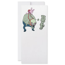 wabby riding gnarl  bff monsters full color rack card