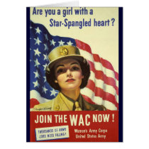 WAC recruiting Poster cards by tnmpastperfect WAC recruiting Poster cards