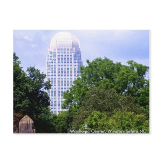 Wachovia Center, Winston-Salem NC postcard