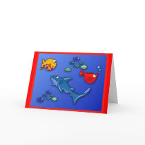 Wacky fish with Shark cards by LaureFCarlisle Wacky fish with Shark cards