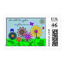 'Wacky Flowers' Stamp