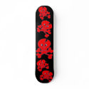 Wacky Red Skull Skateboard