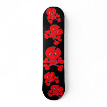 Wacky Red Skull Skateboard