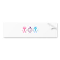 Wacky Robots bumper stickers by imaginarystory Wacky Robots bumper stickers