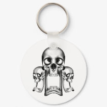 Wacky Skulls keychains