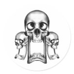 Wacky Skulls stickers