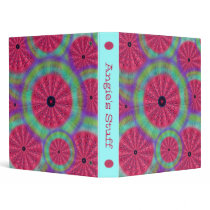 Wacky Sunshine Watermelon Mandala 1" Binder